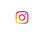 Ícone do logotipo do Instagram em um quadrado com degradê rosa-laranja e contorno branco de uma câmera.