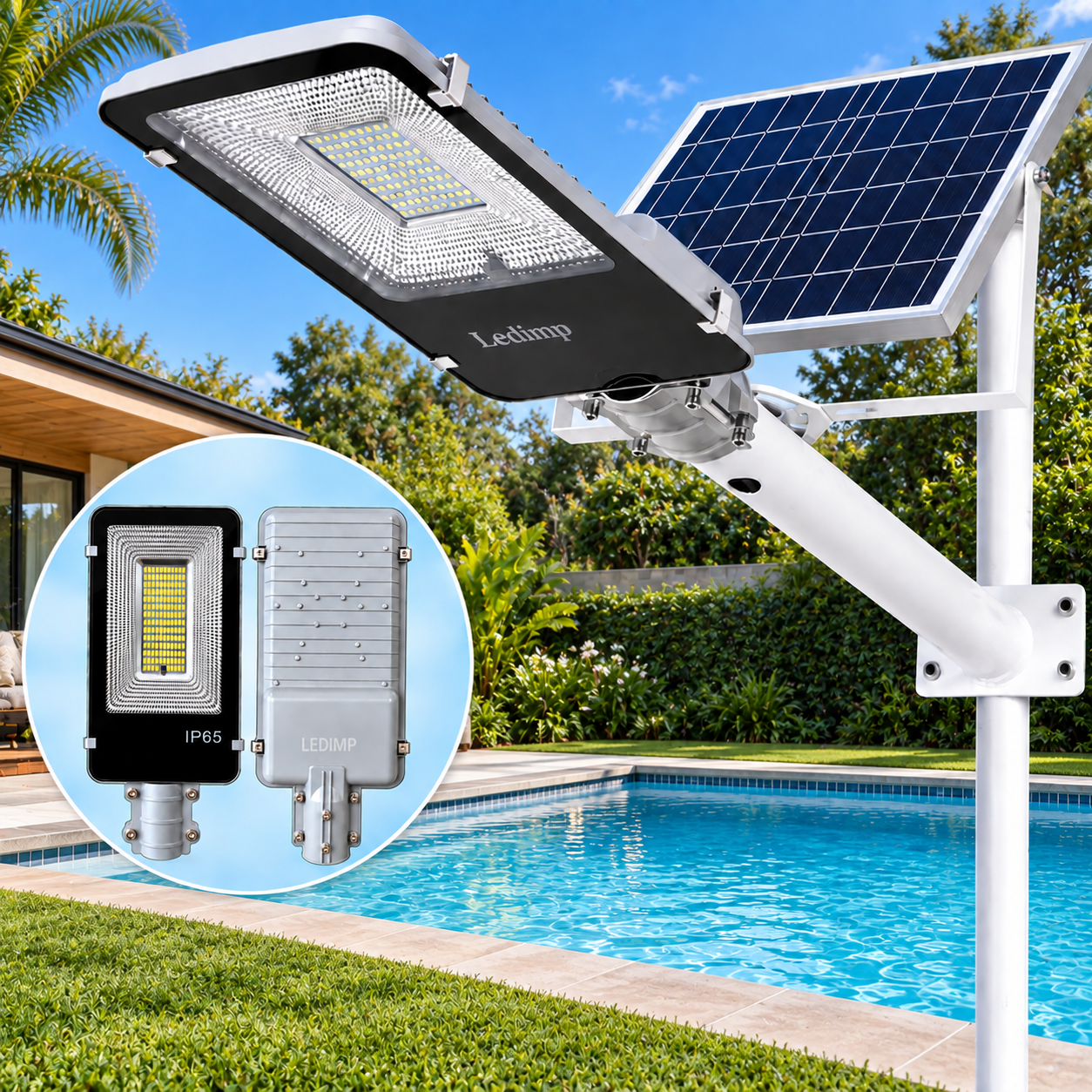 LUMINARIA SOLAR LEDIMP 100W SIN CABLES! Batería Excelente Duración PROMOCIÓN!