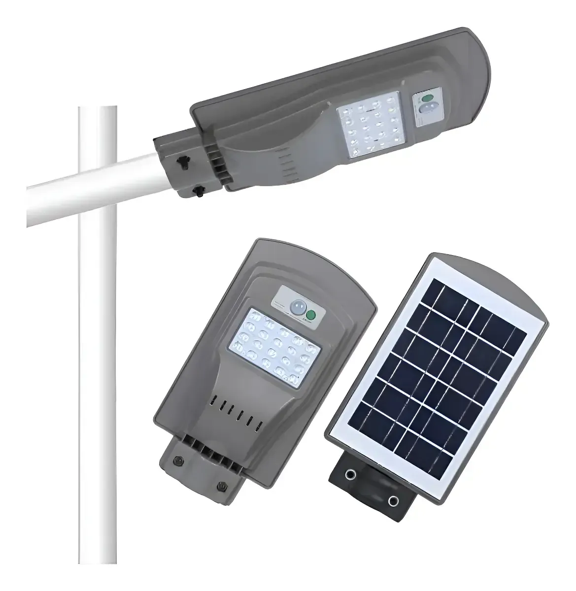 Luminaria Solar tipo Calle 30w- Entradas Garages Luz de Emergencia.