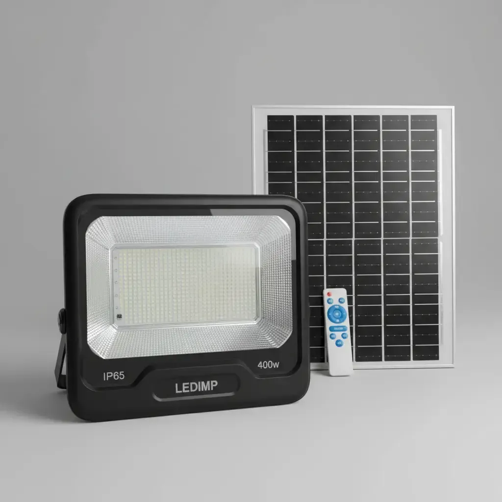 Reflector SOLAR 400w Control Remoto-Hogar-Campo-Industria