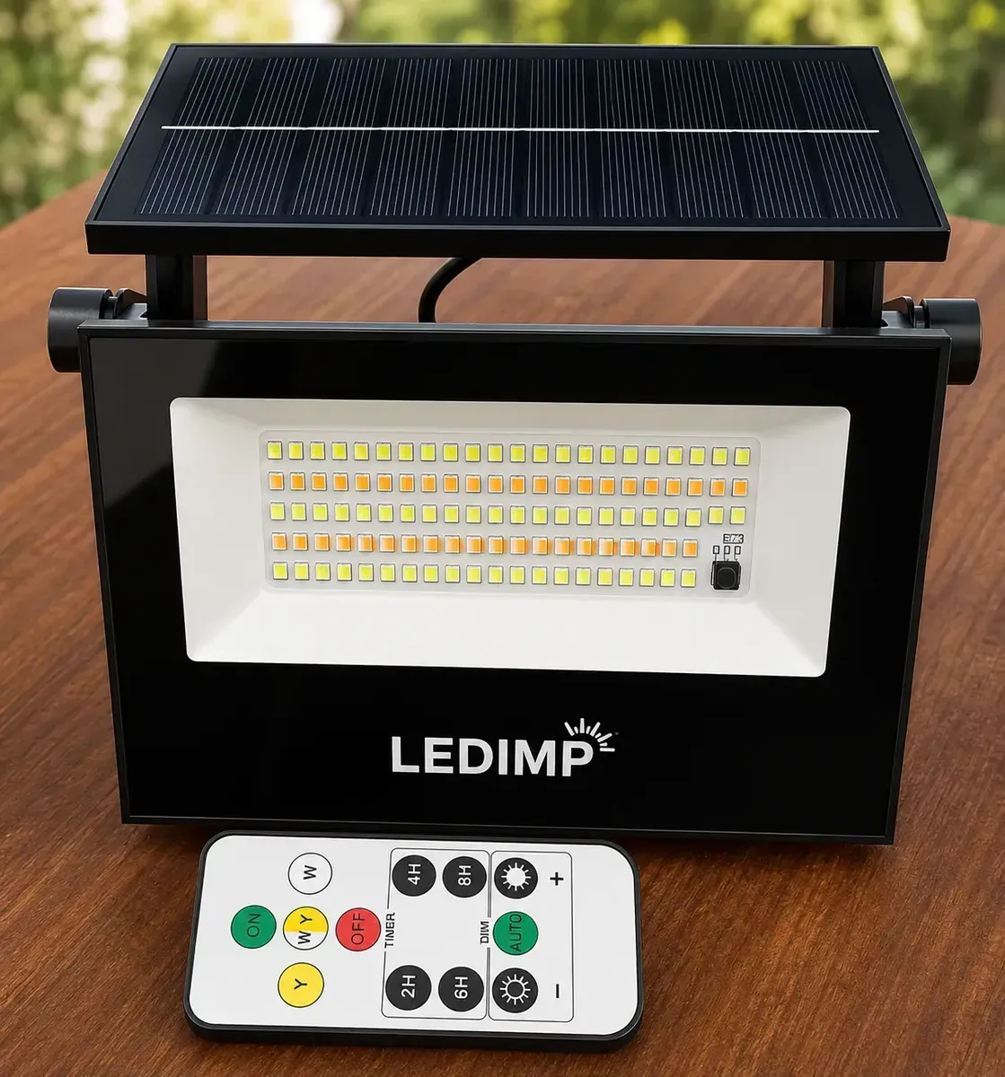 Copia de Reflector Solar 30W con 3 Color de Luz Frío Neutro o Cálido a elección desde el Control Remoto