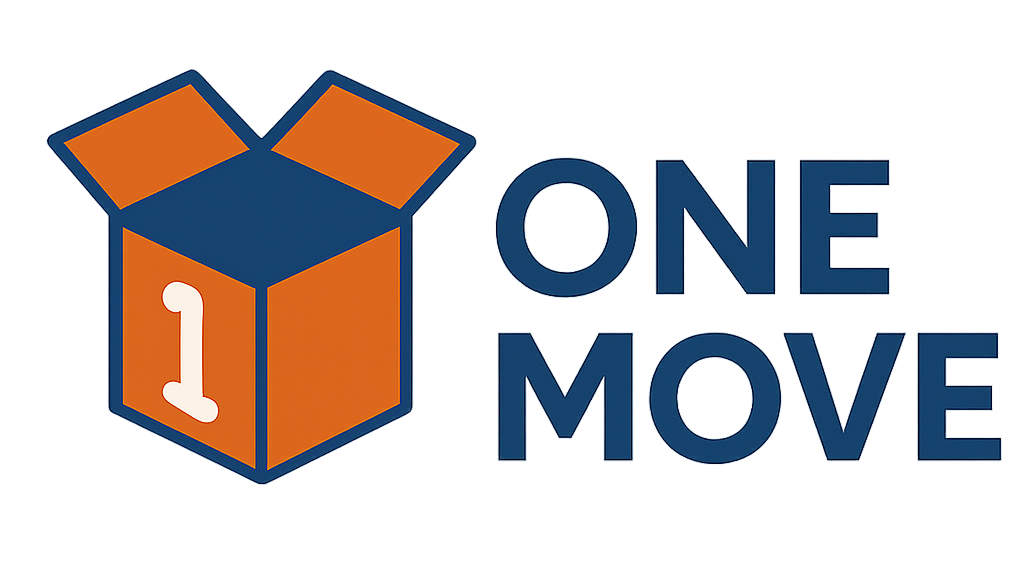 Orange box with blue outline and lid open, number