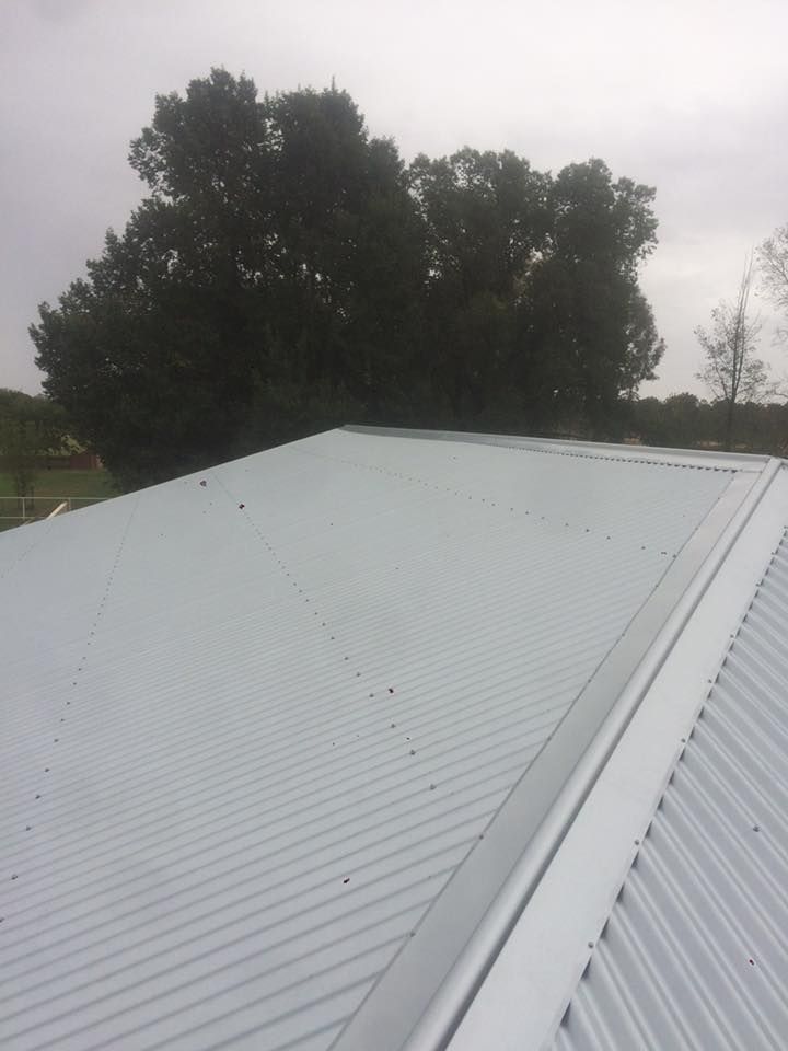 A White Roof With Trees — Matt Walsh Plumbing in Thurgoona, NSW