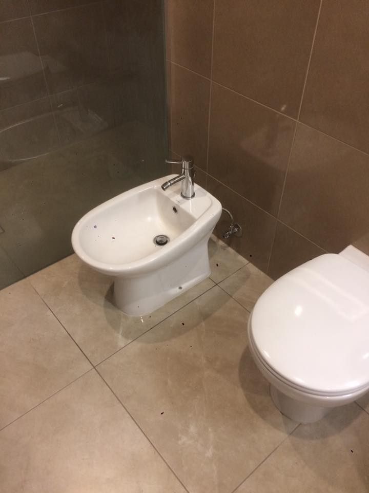 A Bathroom With A Bidet — Matt Walsh Plumbing in Thurgoona, NSW