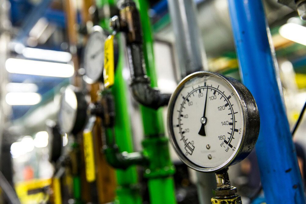 A Close Up Of A Pressure Gauge — Matt Walsh Plumbing in Thurgoona, NSW