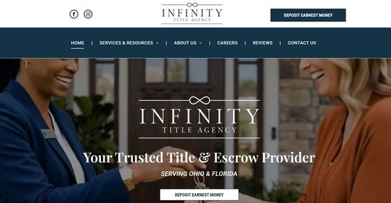 New custom website for title and escrow company expertly optimized for local SEO and AEO