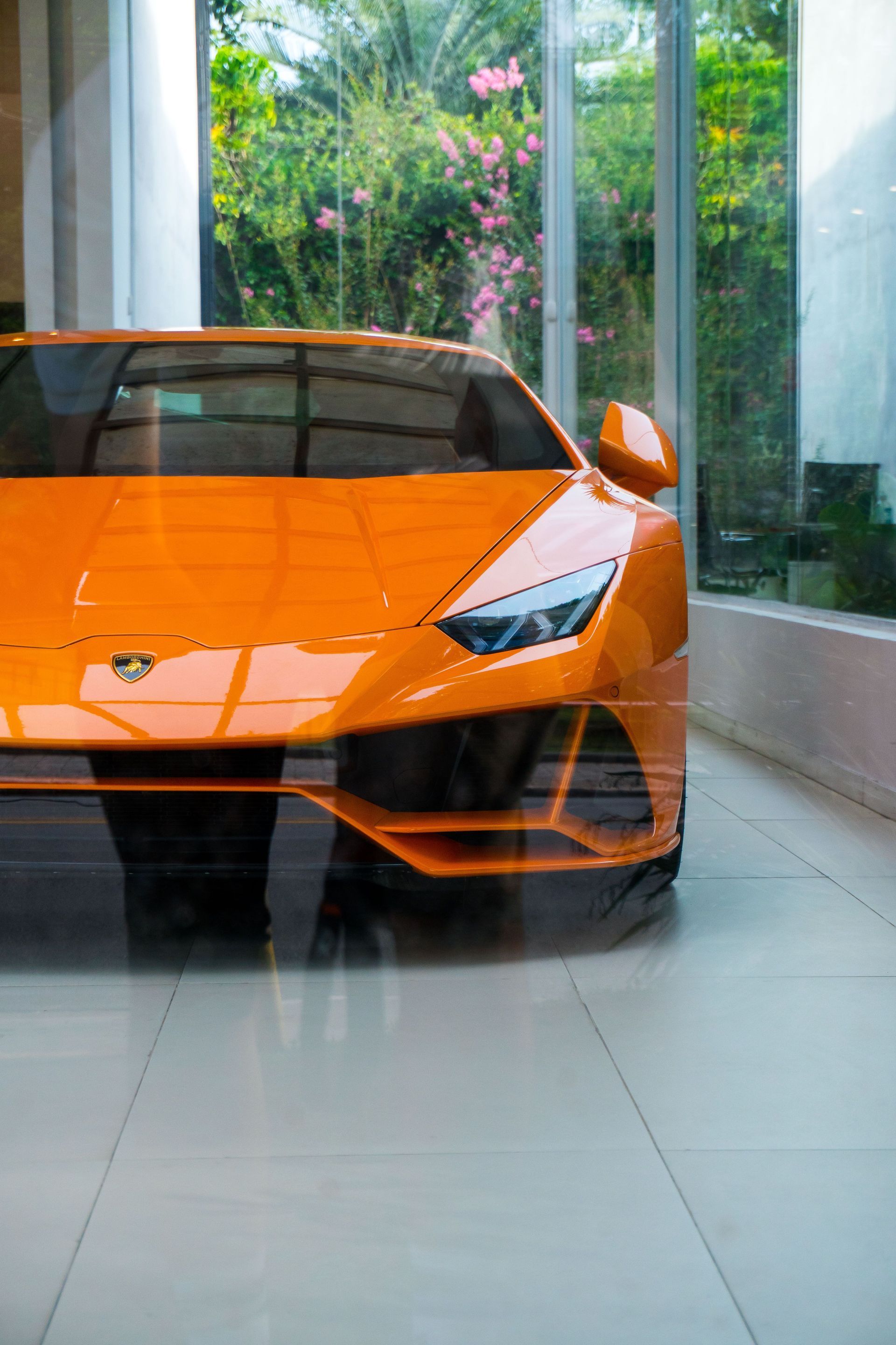 burnt orange lambo