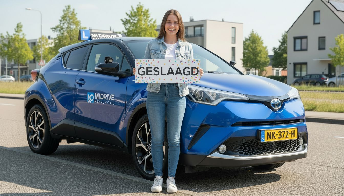 Gele auto met