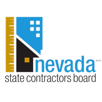 A logo for the nevada state contractors board