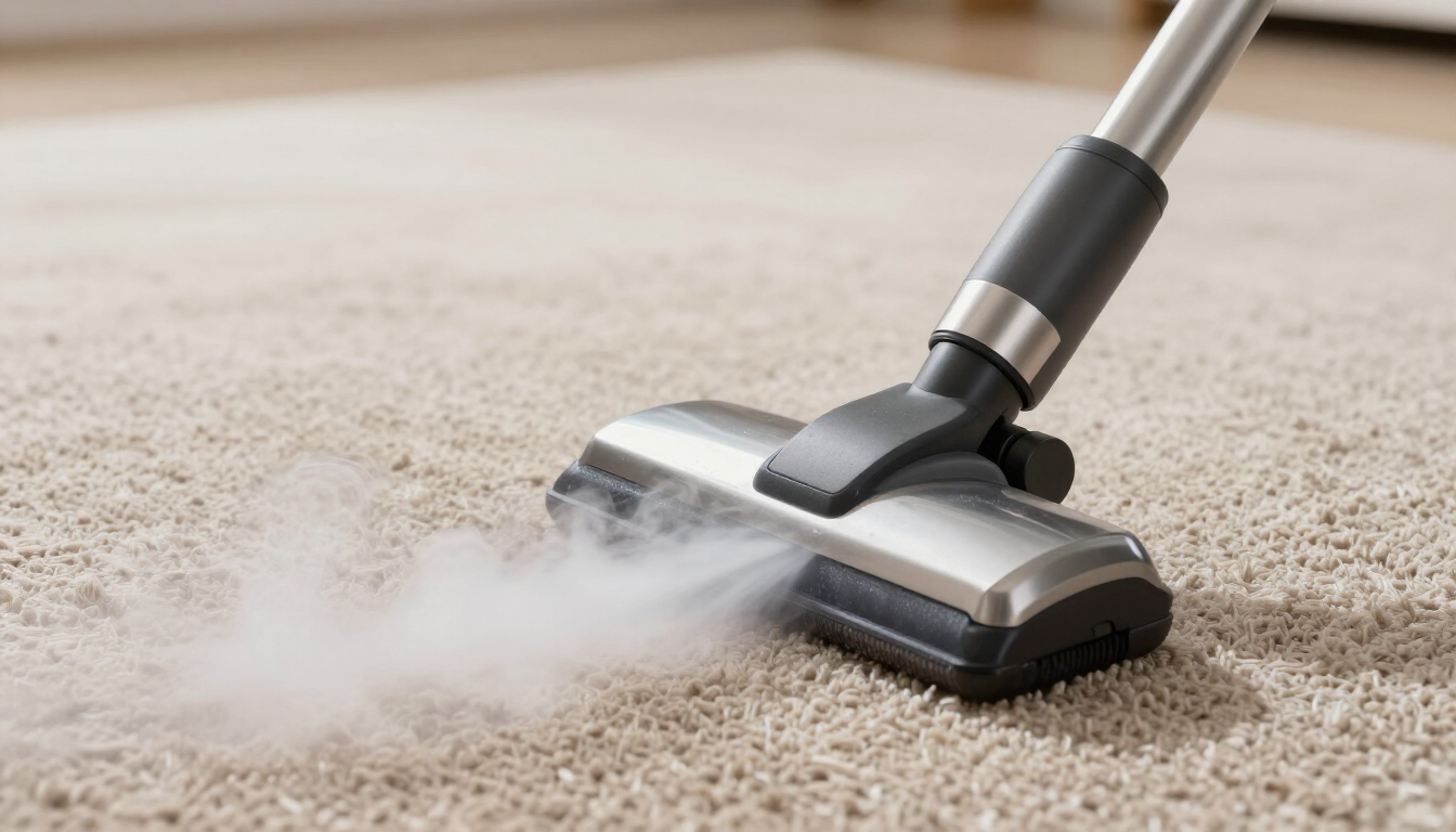 Steam Cleaning Wand in Action