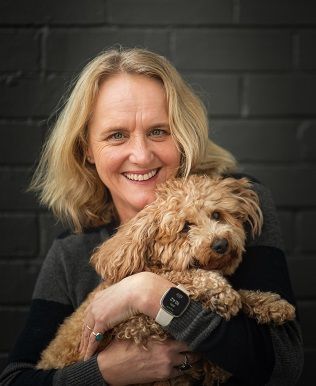 Jo and 'Scruffy'