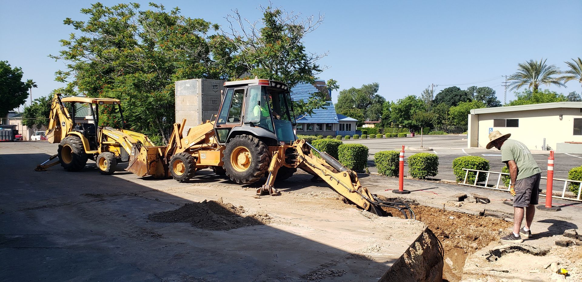 excavator service underground utility