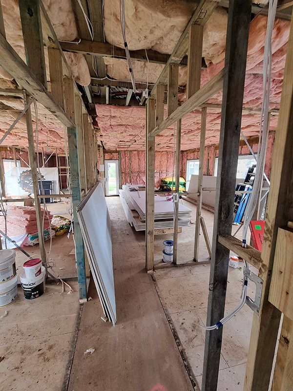Interior View With Construction Materials — Entire Trades in Port Stephens, NSW