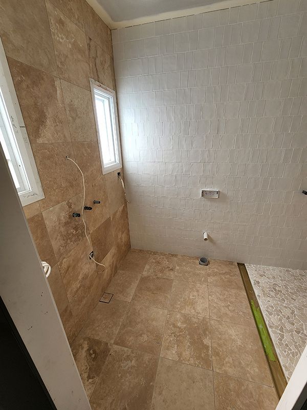 Bathroom Construction With Outlet Installation — Entire Trades in Singleton, NSW