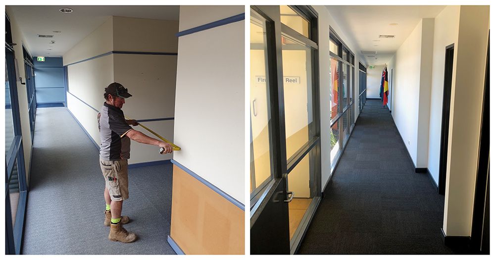 Before And After Images Of Hallway Renovation — Entire Trades in Cessnock, NSW