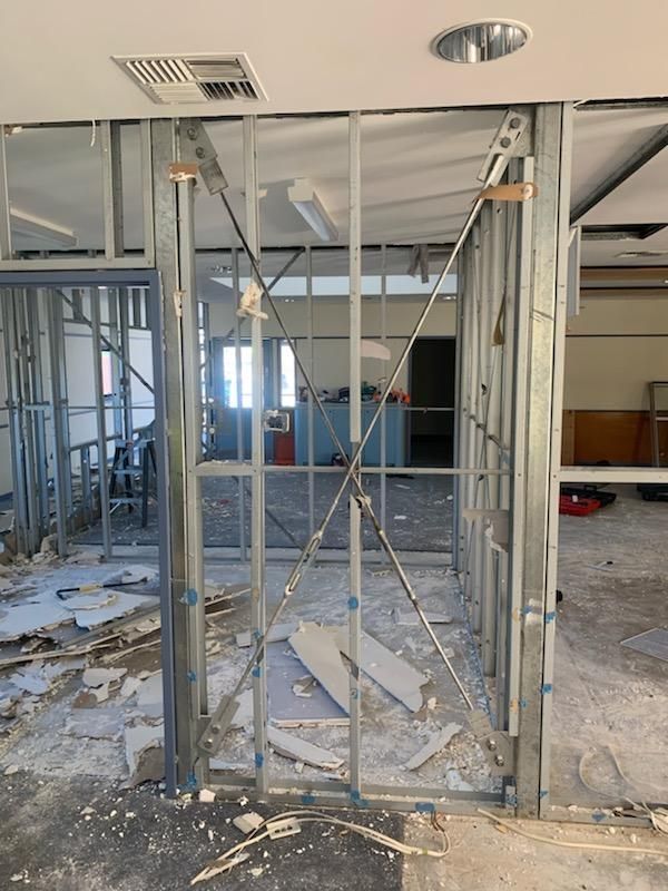 A Room that Is Being Remodeled with A Metal Frame — Entire Trades in Maitland, NSW