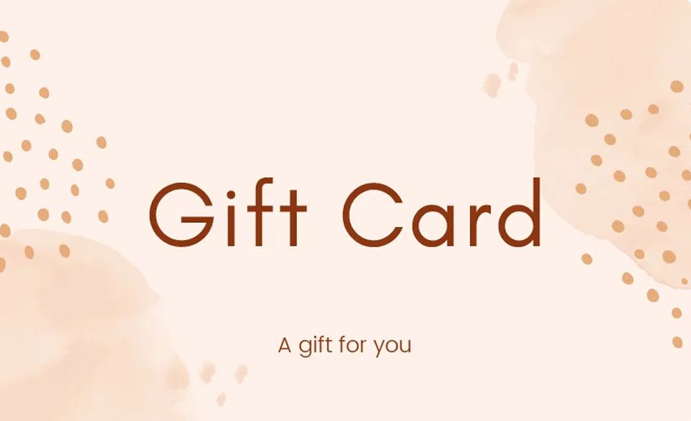 A gift card is a gift for you.