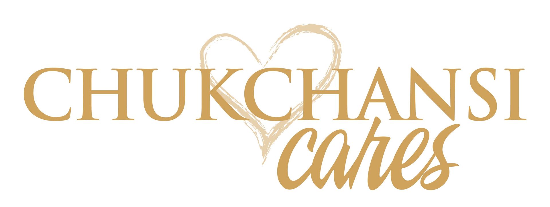 The logo for chukchansi cares has a heart in the middle of it.