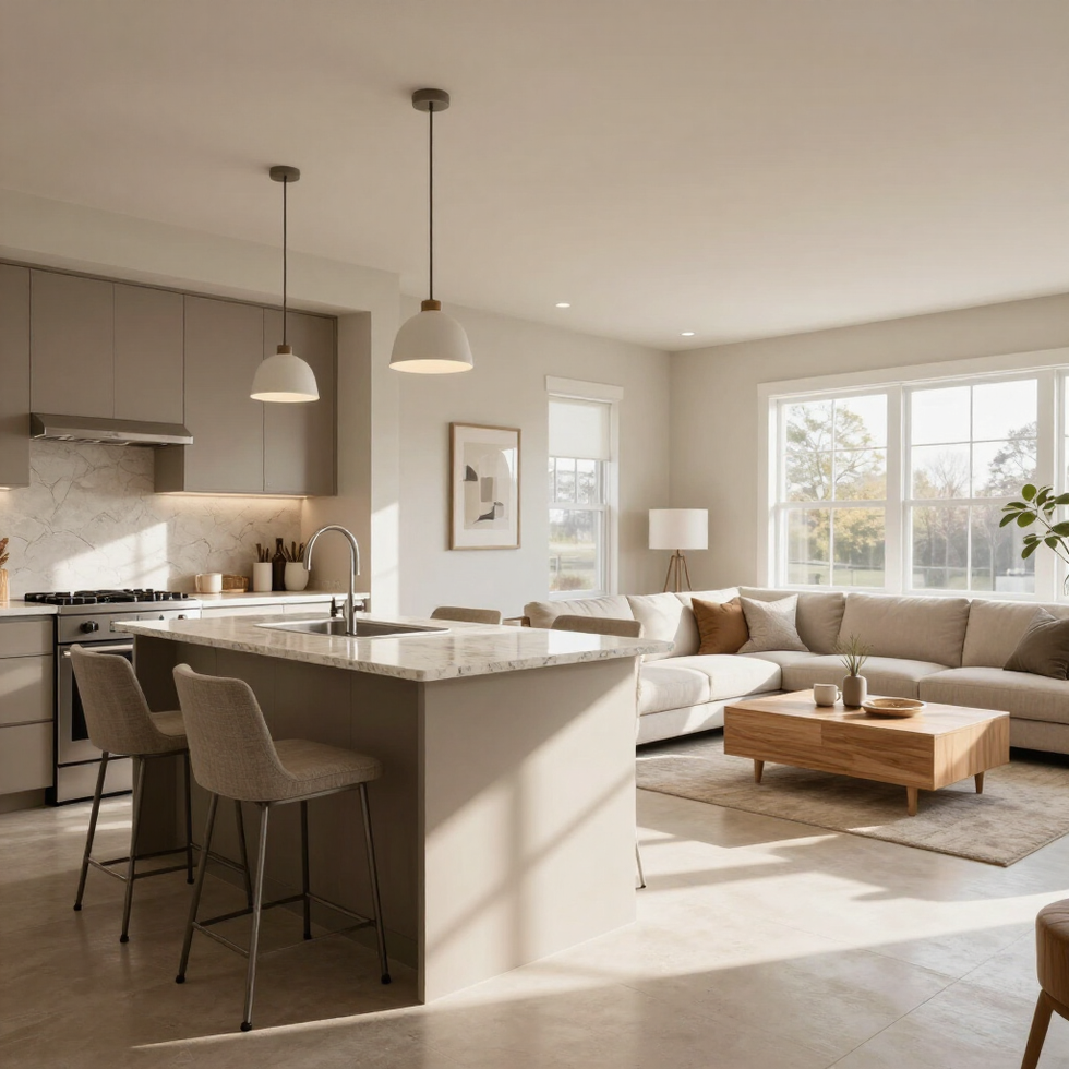Warm residential property interior