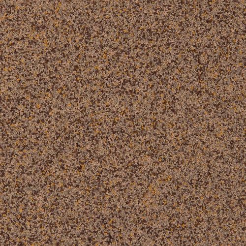 A close-up texture featuring a dense, granular pattern of small brown, tan, and dark rust-colored specks.
