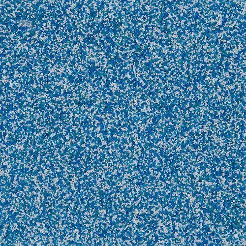 A dense, uniform pattern of small, mottled white and medium-blue specks, creating a textured, speckled surface.
