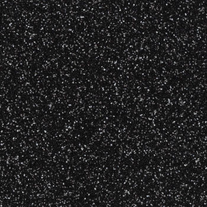 A texture of fine, scattered white speckles over a solid black background.