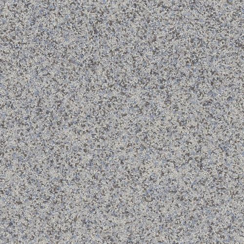 A close-up, high-angle texture of gray and blue mottled granite with a speckled, stone-like pattern.