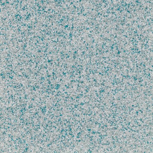 A seamless texture pattern featuring a dense, speckled mix of teal and light gray particles.