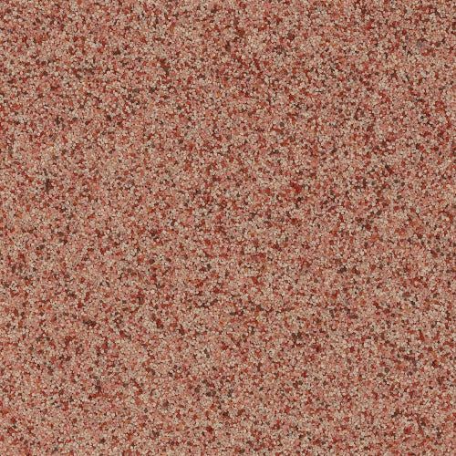 A close-up of a textured surface with a uniform, mottled pattern of speckled red, tan, and brown tones.