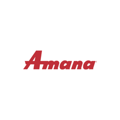 Amana logo in red text on a white background.