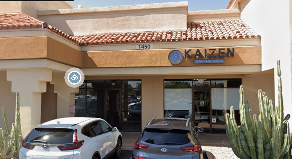 Sensei Michael D'aguanno leading a martial arts class at Kaizen Academy in Gilbert, Arizona
