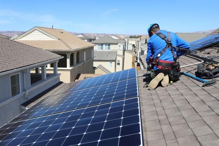 Brand-X solar reinstall after roof work