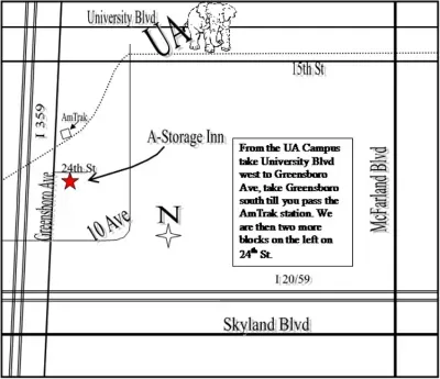 Our Location — Tuscaloosa, AL — A Storage Inn Our Location — Tuscaloosa, AL — A Storage Inn