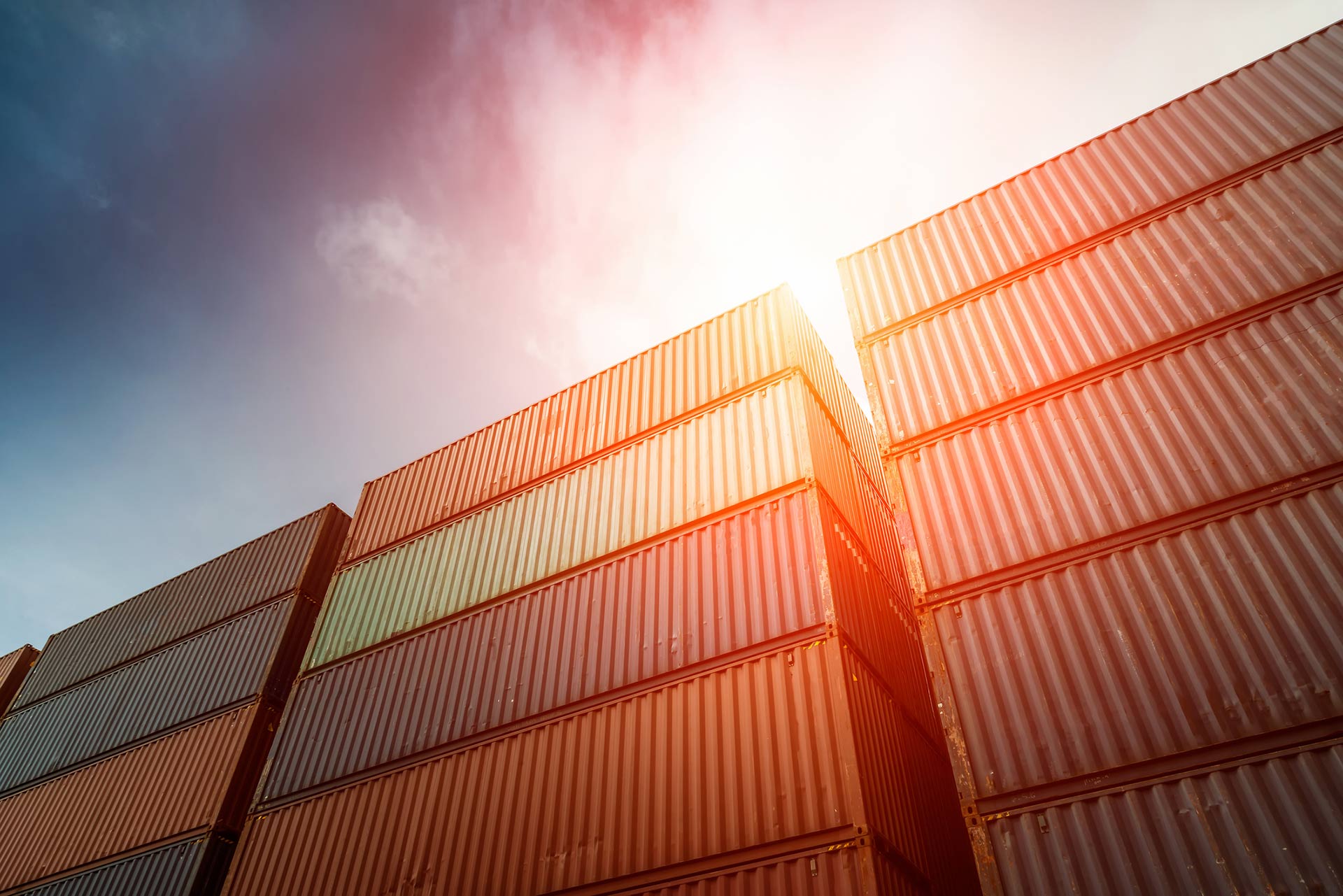 Containers in Container Yard Containers in Container Yard