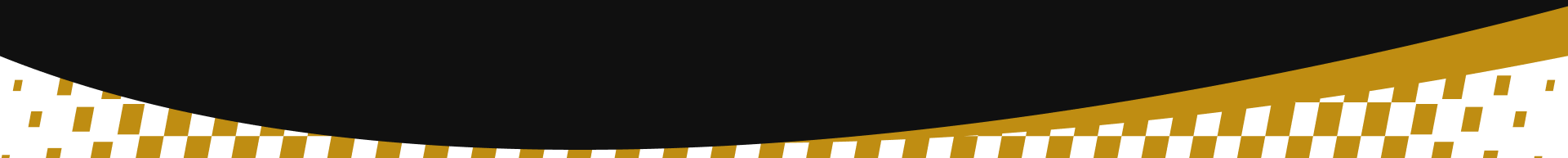 Black and gold curved banner with a white center stripe on a transparent background | E&R Automotive