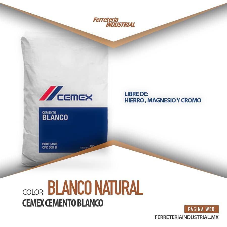 White CEMEX cement bag; text: 