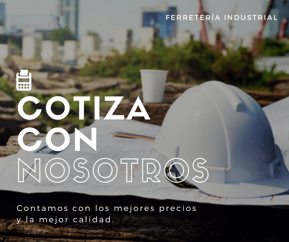 Anuncio de una ferretería industrial. El texto dice 