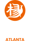 Orange circle with a white stylized Chinese character logo