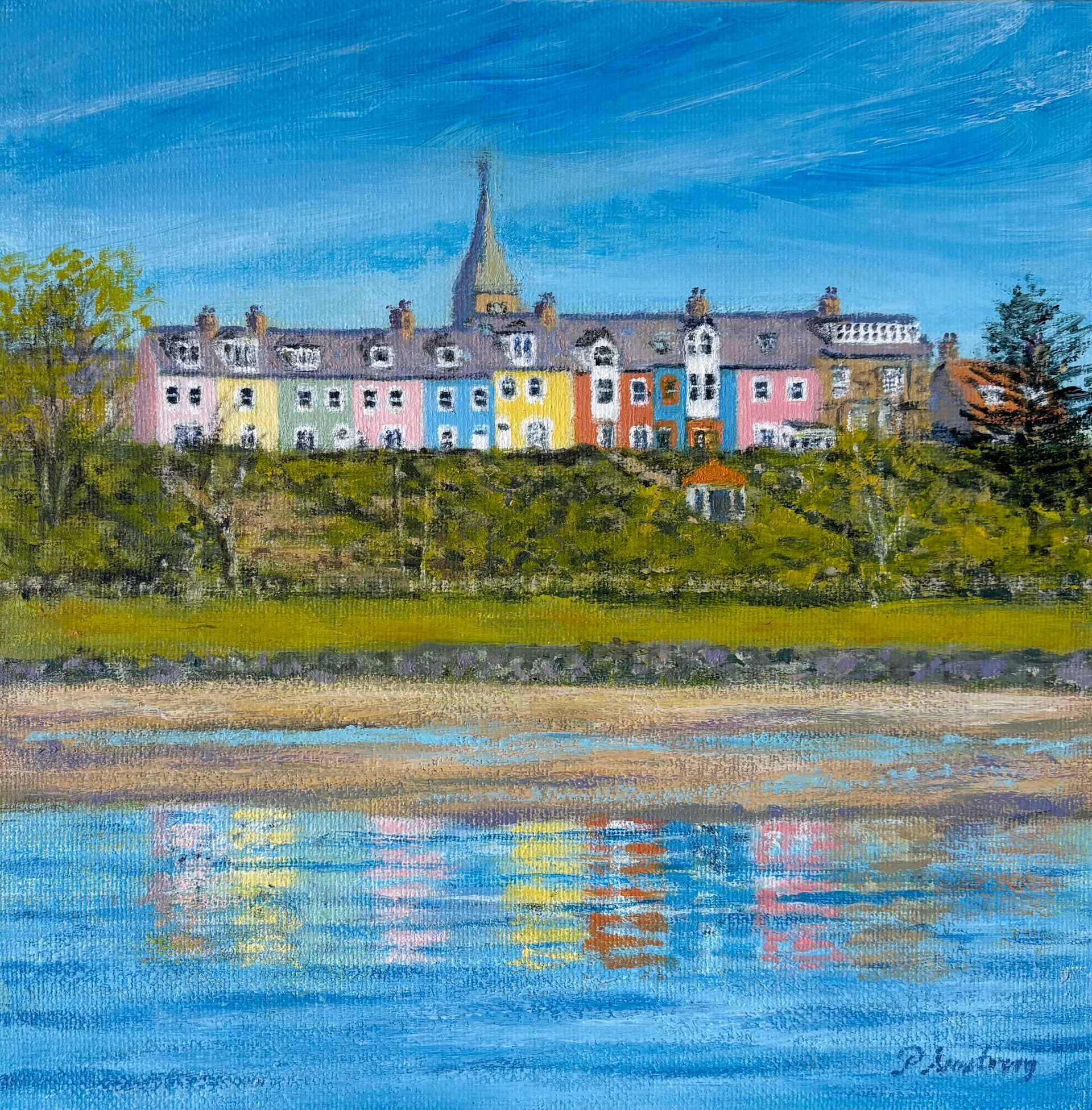 Alnmouth Painted Houses - Limited Edition Print