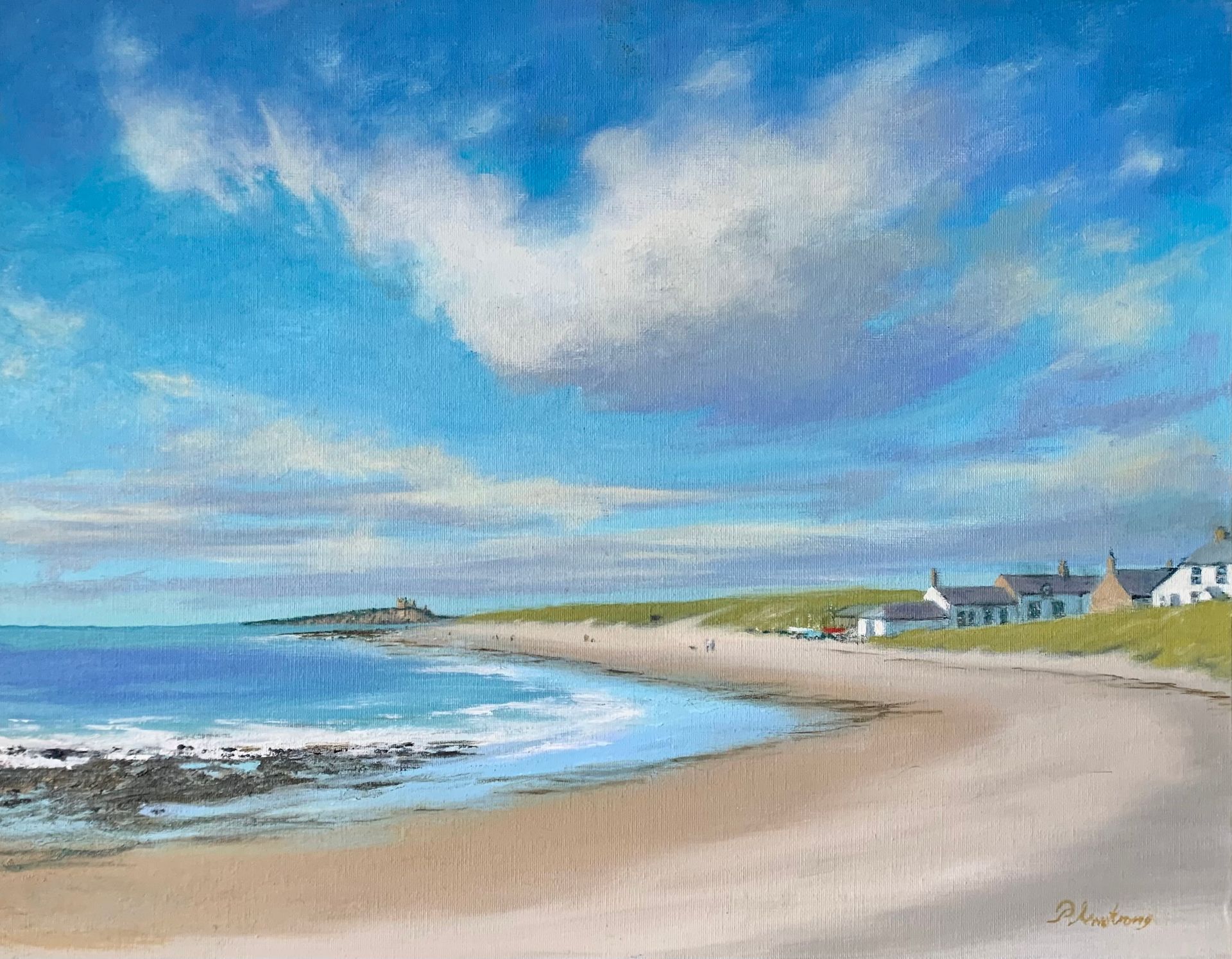 Low Newton Beach Walk - Limited Edition Print