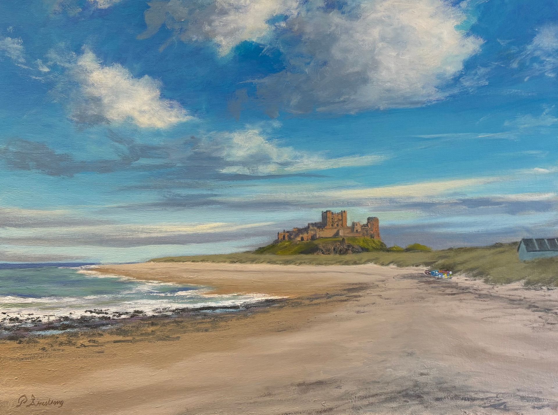 Bamburgh  Big Skies  - Limited Edition Print