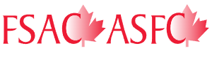 FSAC ASFC logo with red maple leaves between the letters
