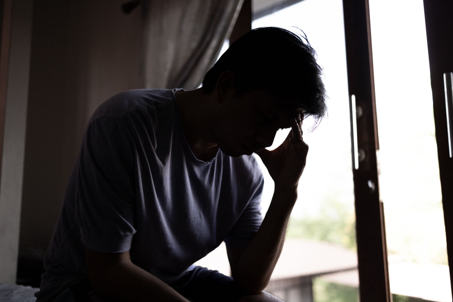 worried man