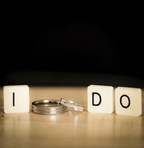 ring in between the words,