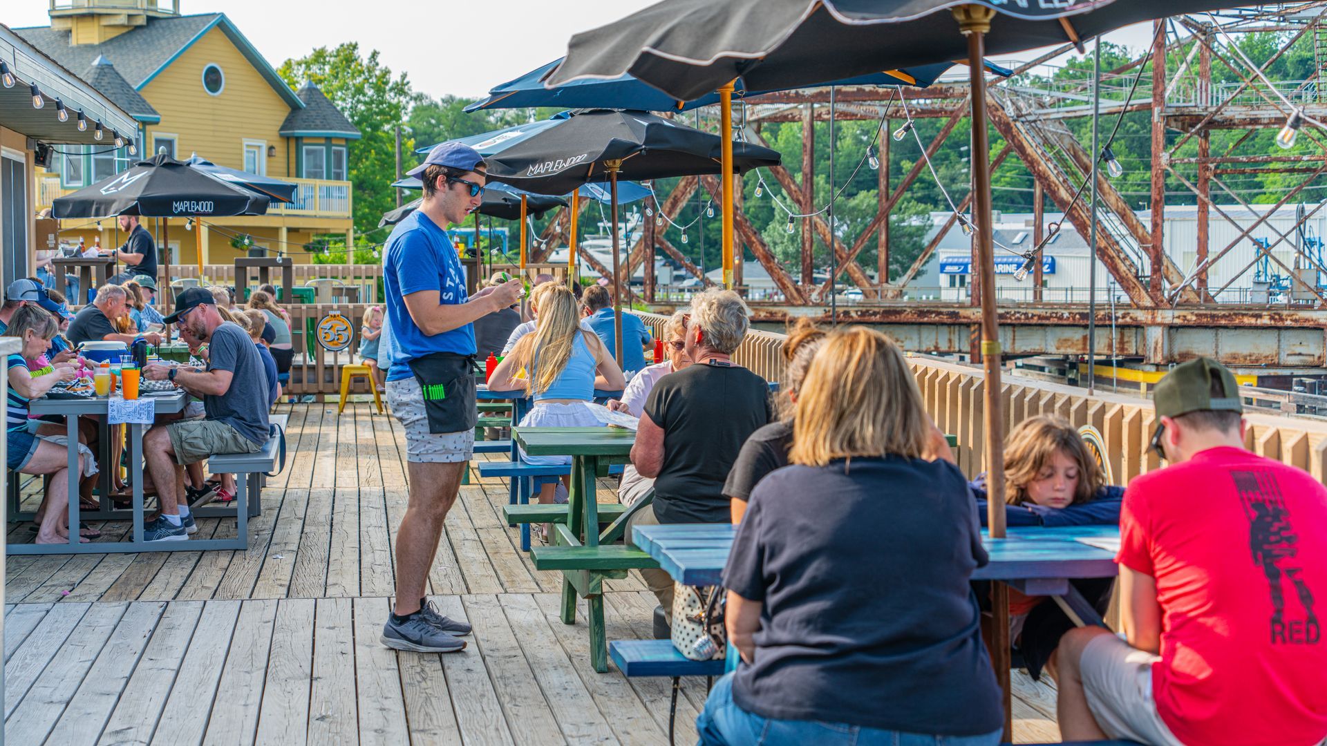 server-taking-guests-order-at-waterside-grill