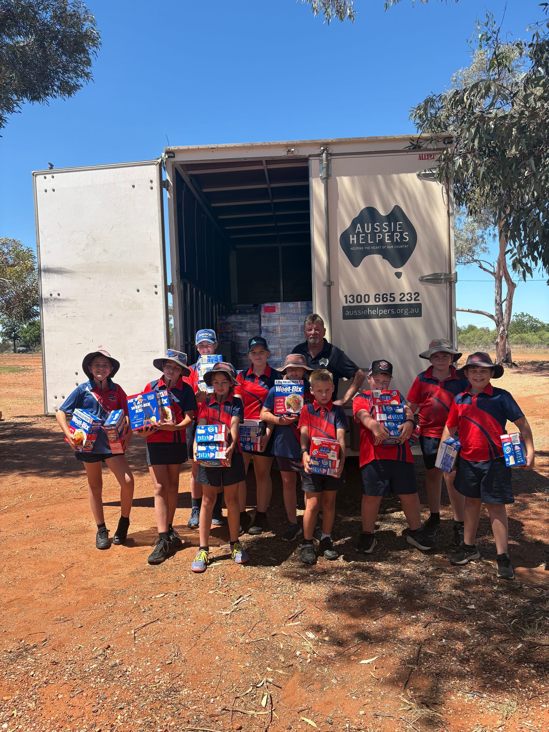 RFS supporting Aussie Helpers' Brekkie in a Bag program