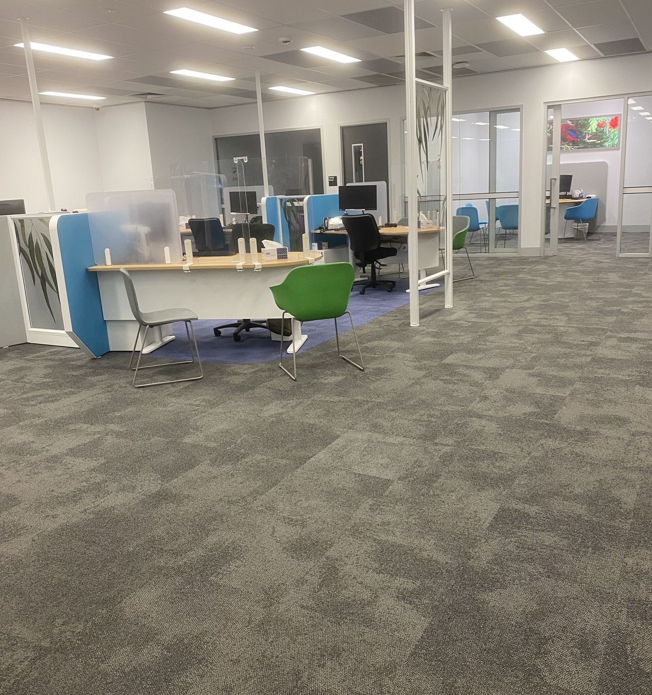The same office clean and ready for staff