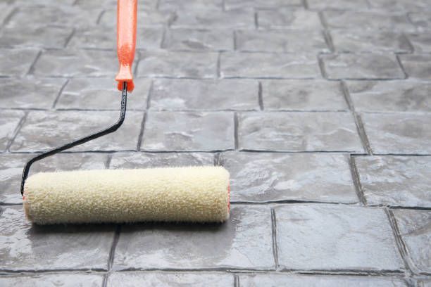 A Roller Is Being Used to Apply Waterproof — Petone, Waikato — Industrial Floor Care