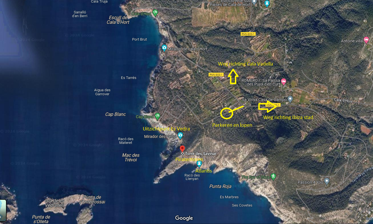 route naar es vedra