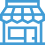 Blue storefront icon with an awning and display window. | 106 St Tire and Wheel